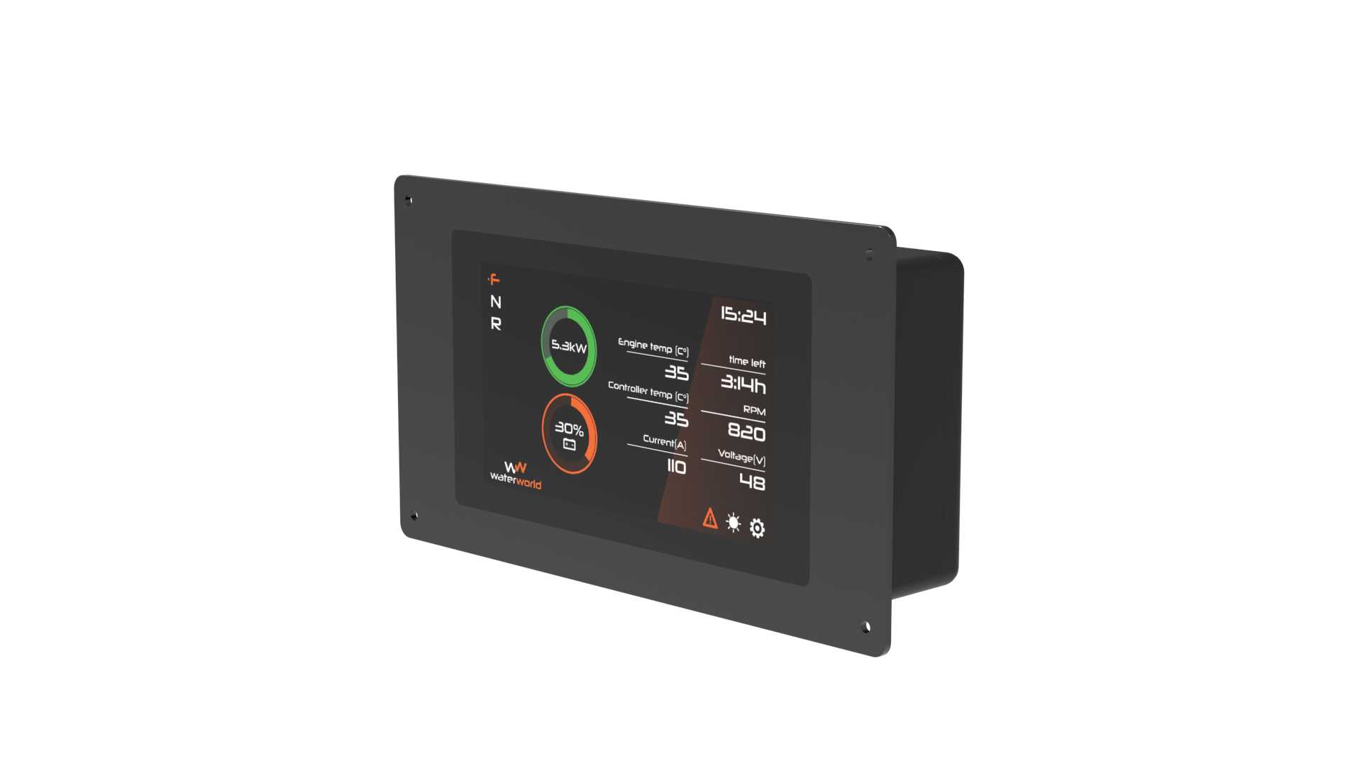 WaterWorld Farbdisplay