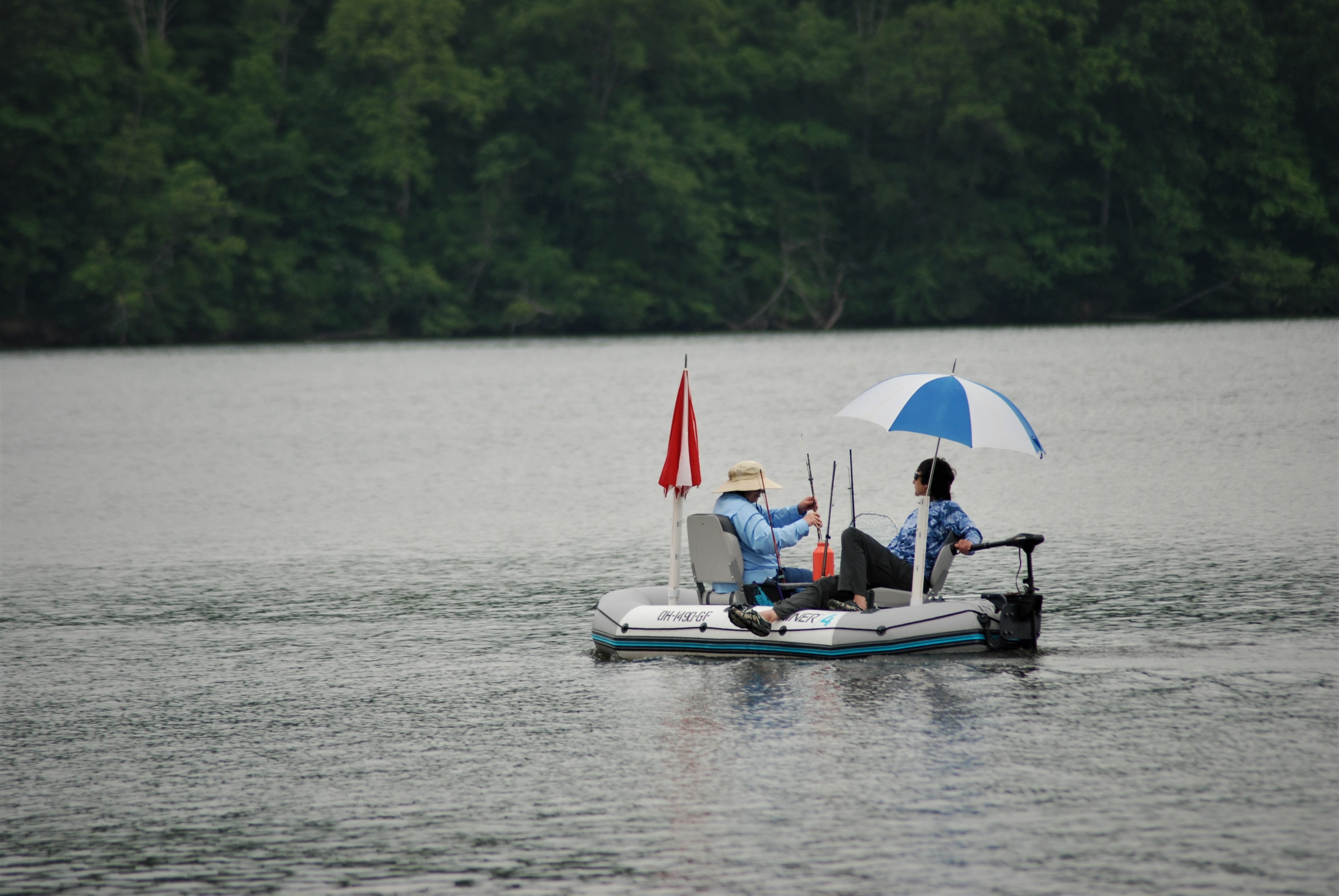 Angeln mit dem Schlauchboot