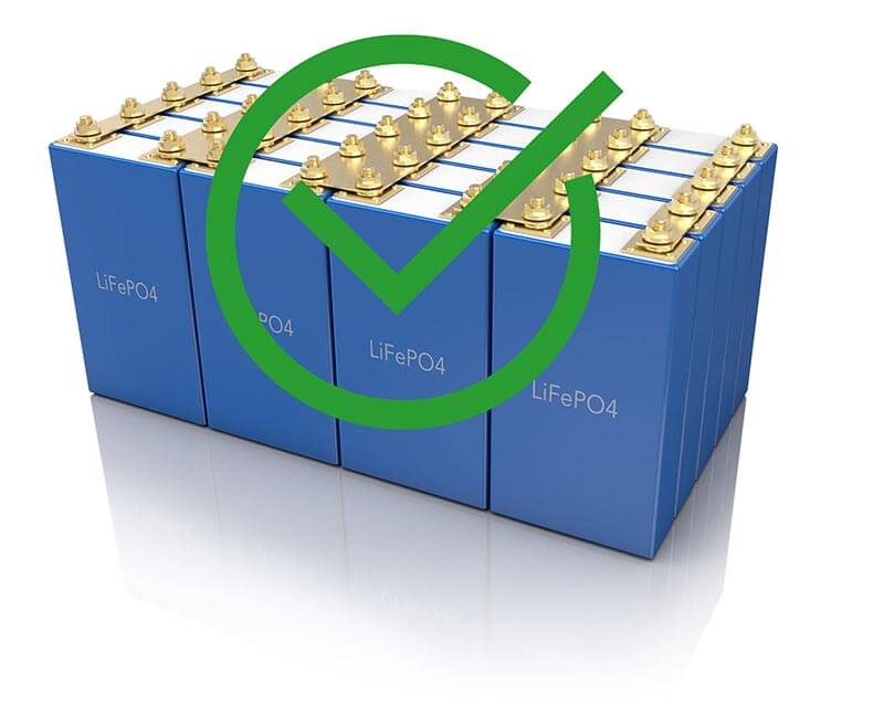 Components of the LiFePO4 battery