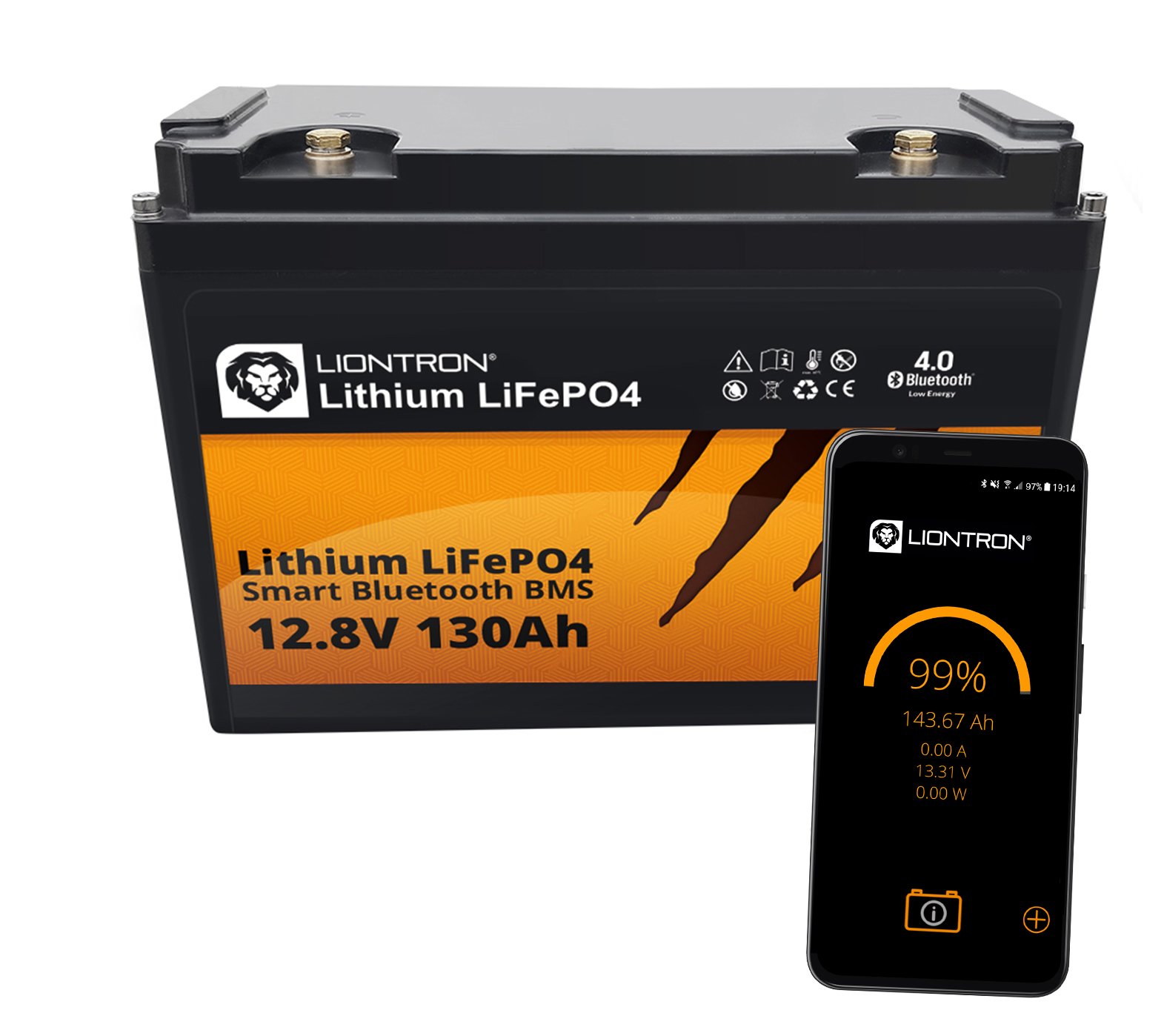 LIONTRON LiFePO4 12,8V 130Ah LX mit Bluetooth
