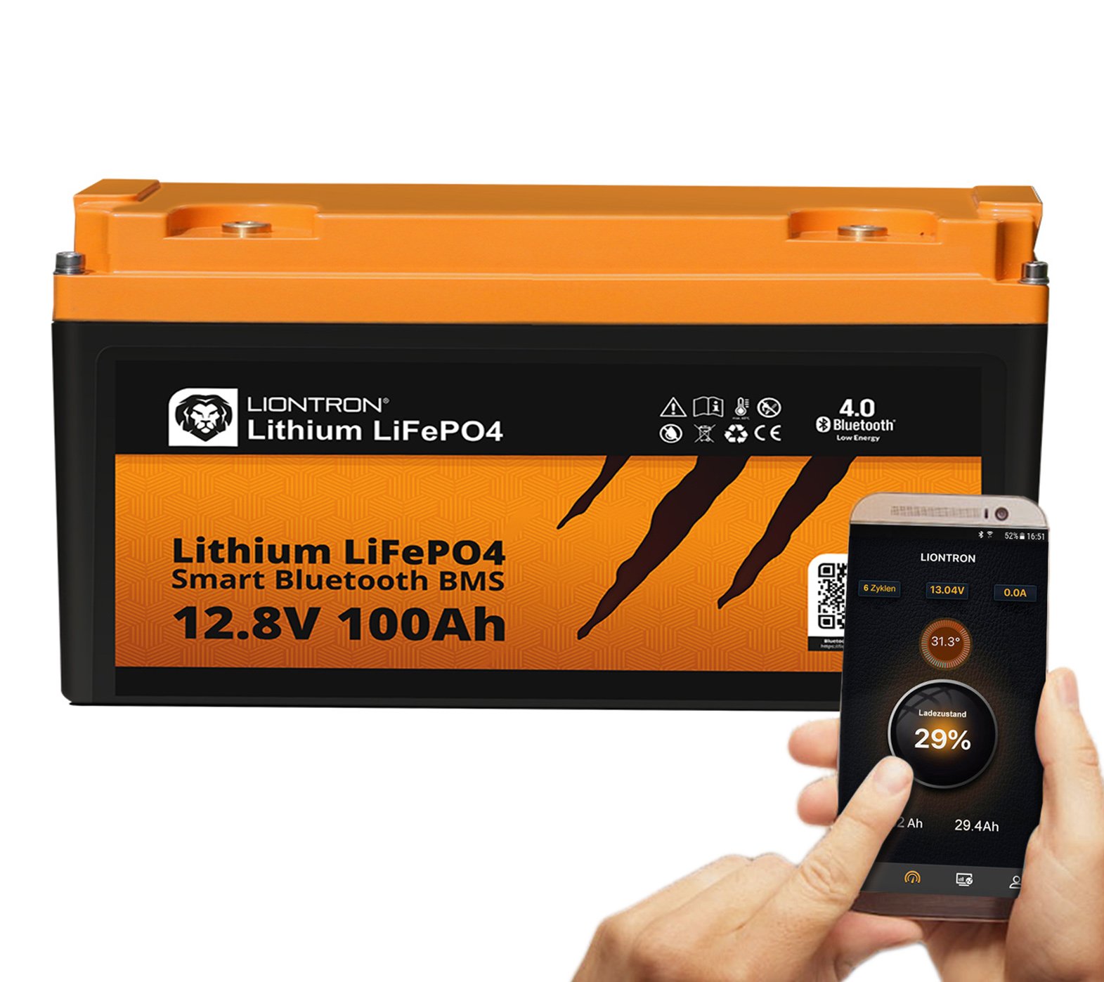 LIONTRON LiFePO4 12,8V 100Ah LX mit Bluetooth