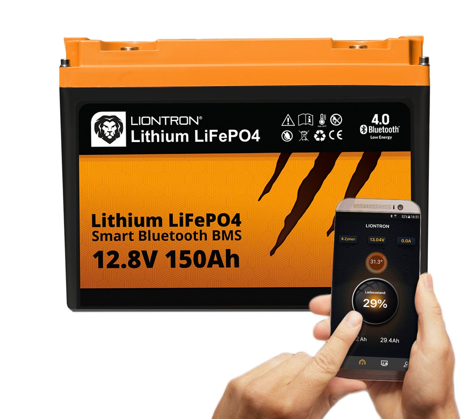LIONTRON LiFePO4 12,8V 150Ah LX mit Bluetooth