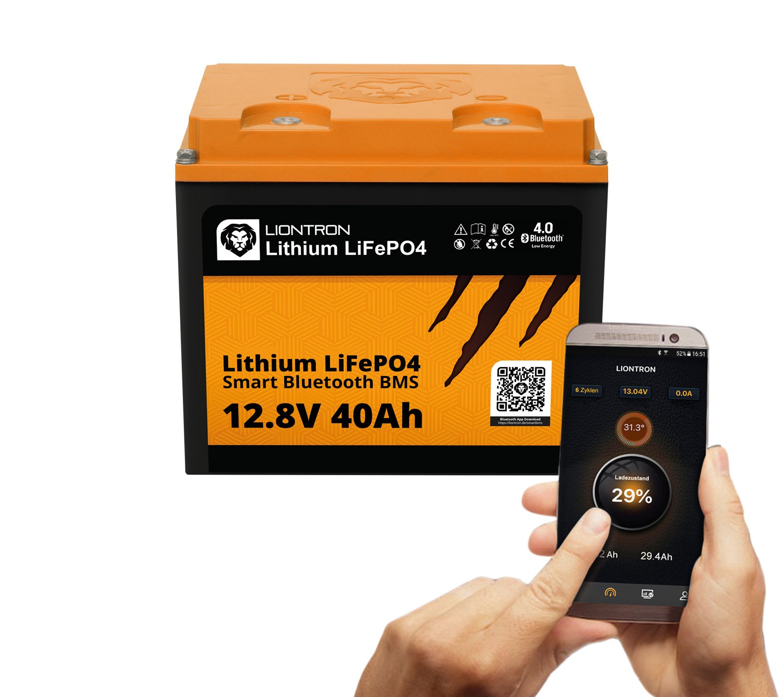 LIONTRON LiFePO4 12,8V 40Ah LX mit Bluetooth