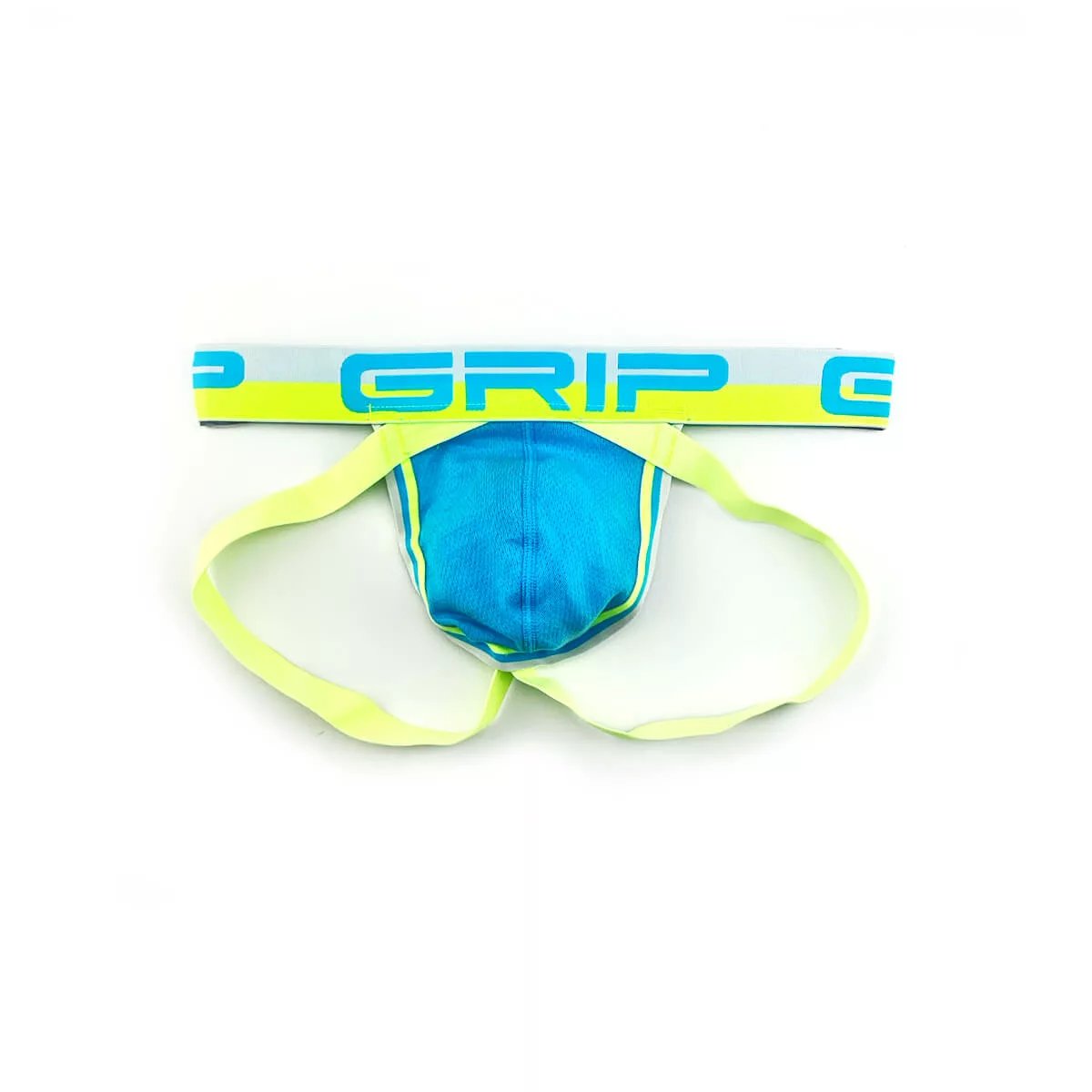 3626P-404 Grip Mesh Green Blue Jockstrap-3