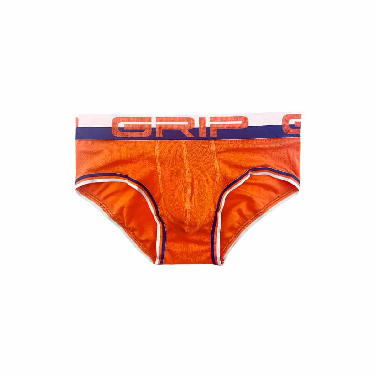 3664P-809 Grip Mesh Orange Brief-3