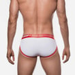 Red Ribbed Brief 12043