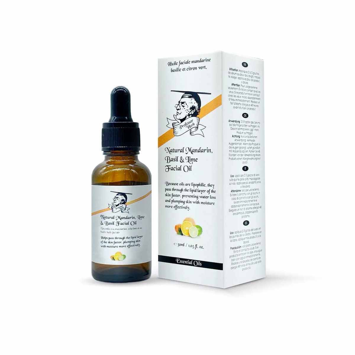 Professor Herb Mandarin Basil Lime Facial Oil 30 ml