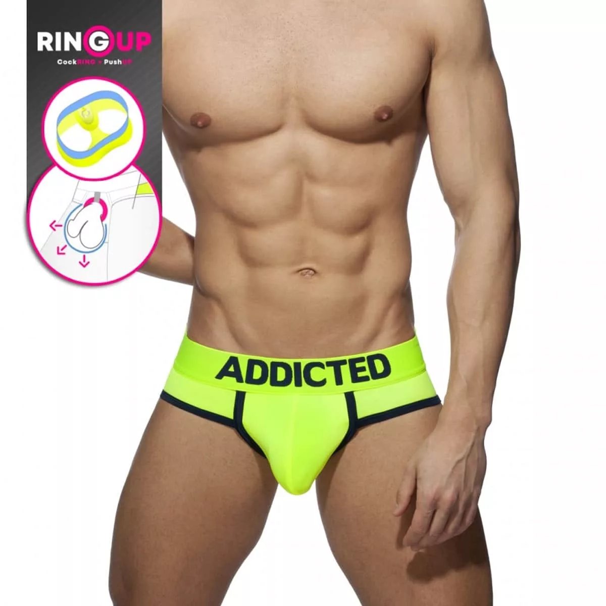 ADDICTED YELLOW SWIM BR