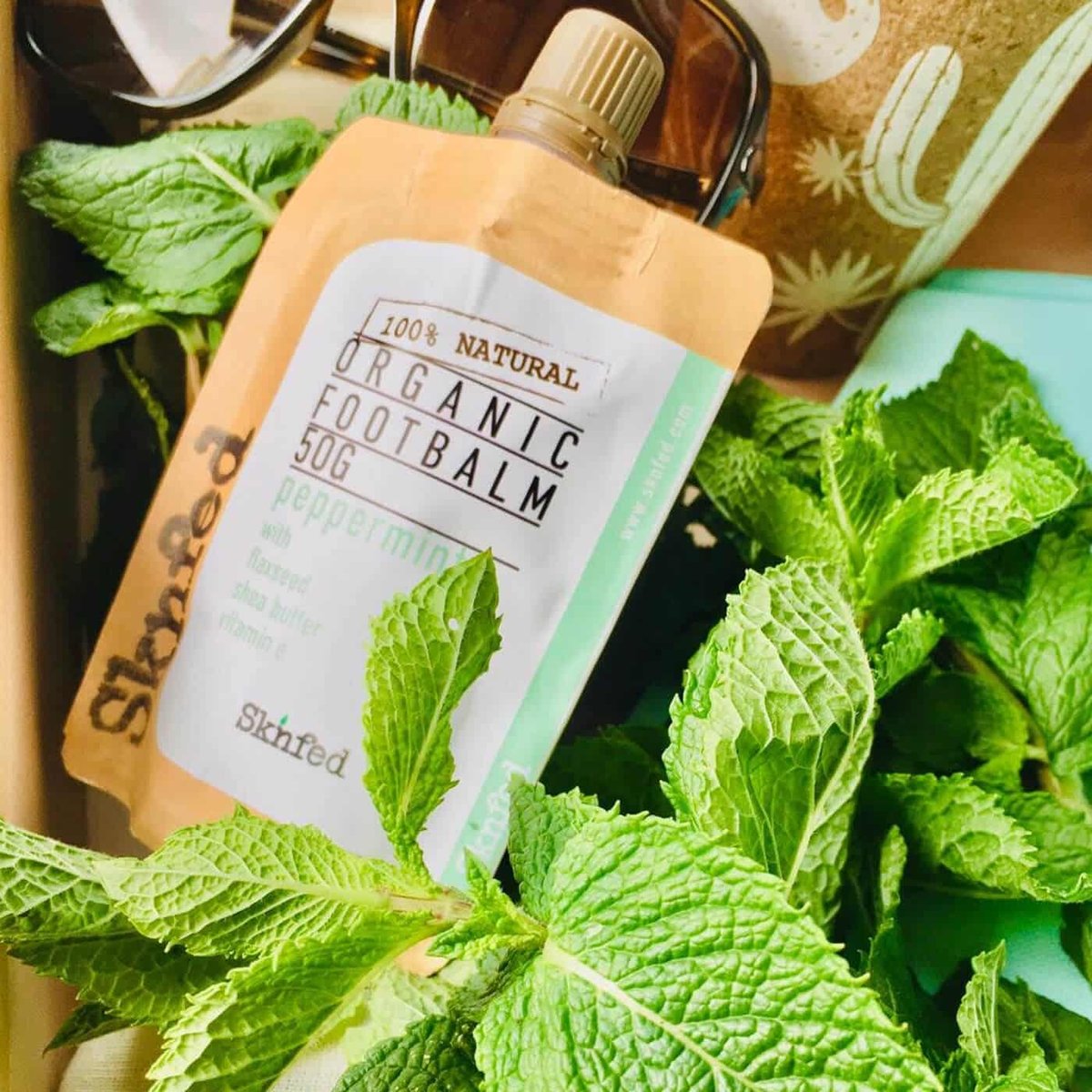 SKNFED Organic Foot Balm - Peppermint - Image 2