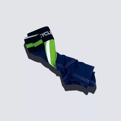 Upcycled Blue Green Boxer