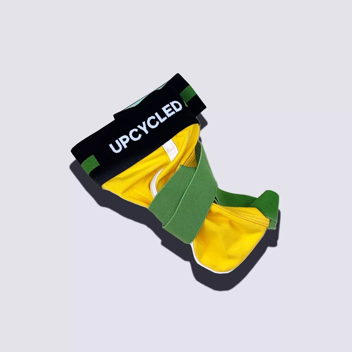 Upcycled Yellow Green Jockstrap