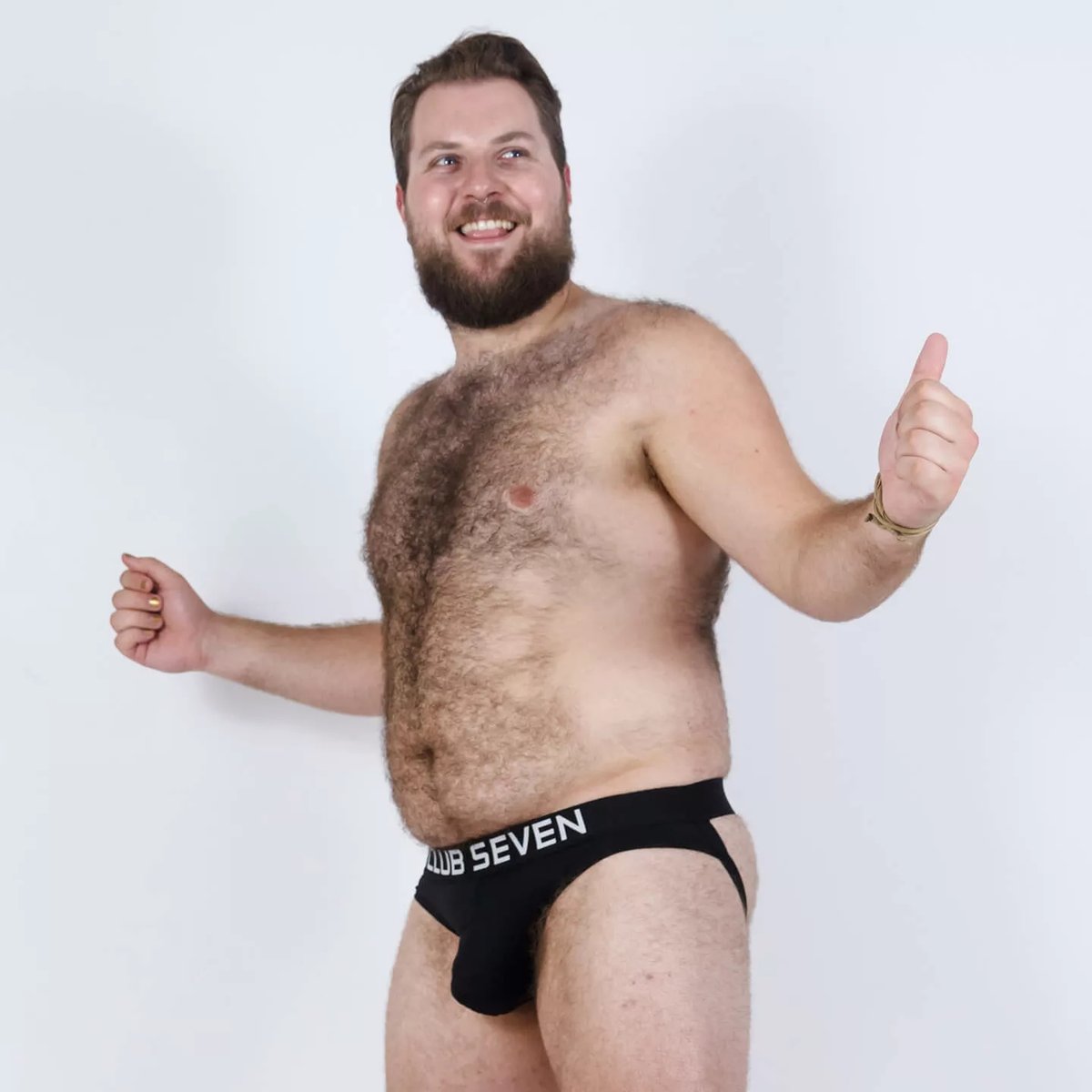 Club Seven Black Jockstrap