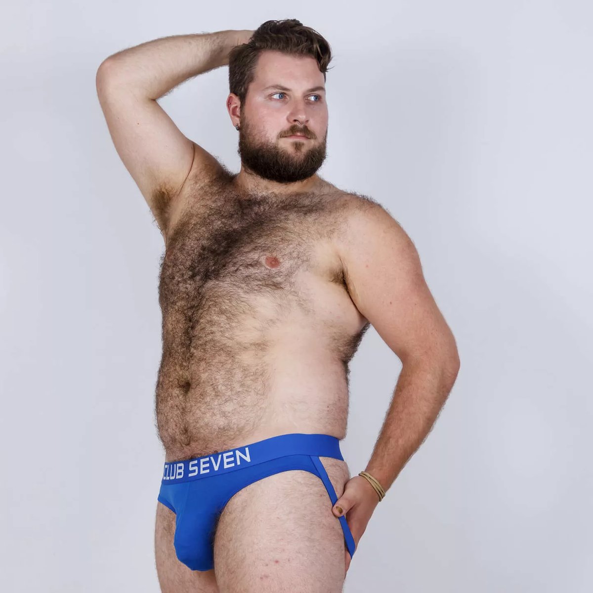 Club Seven Blue Jockstrap