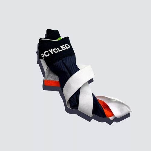 Upcycled Jock Mesh Navy and Grey