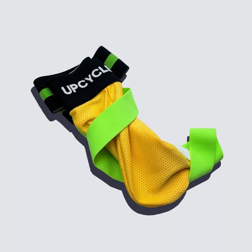 Upcycled Jock Mesh Yellow and Green