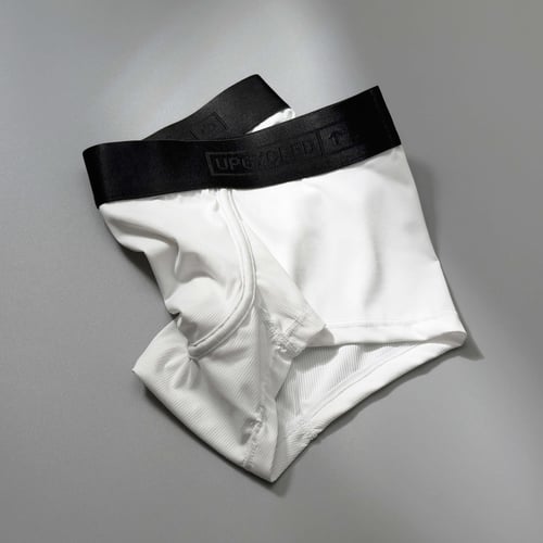 Upcycled Classic White Boxer