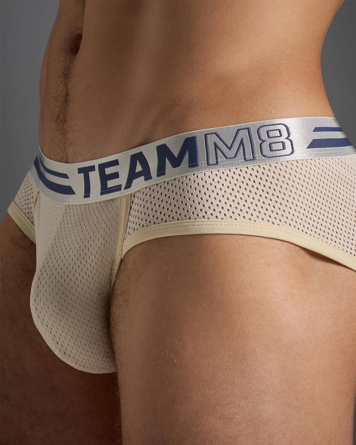 Teamm8 Racer Mesh Brief - Ecru - Image 4
