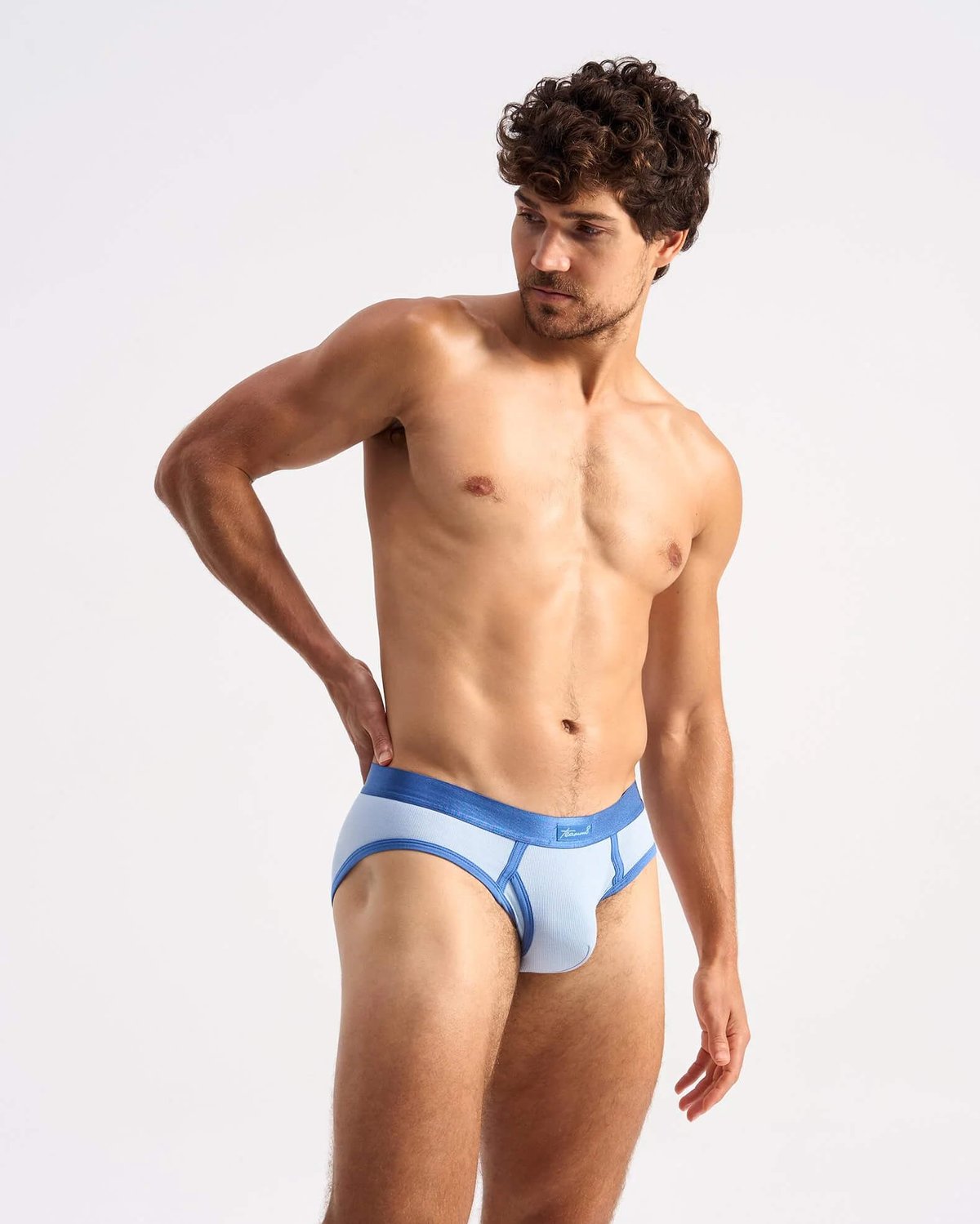 Teamm8 Retro Classic Brief - Blue - Image 3