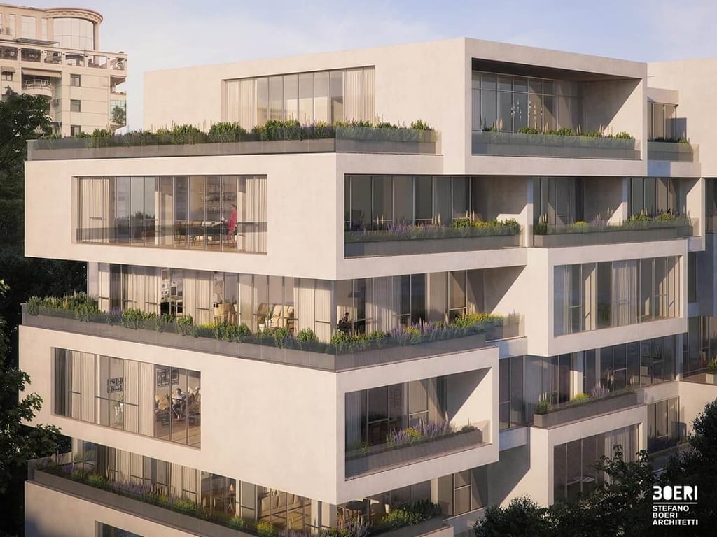 Pamje e jashtme e renderuar e objektit West Residence