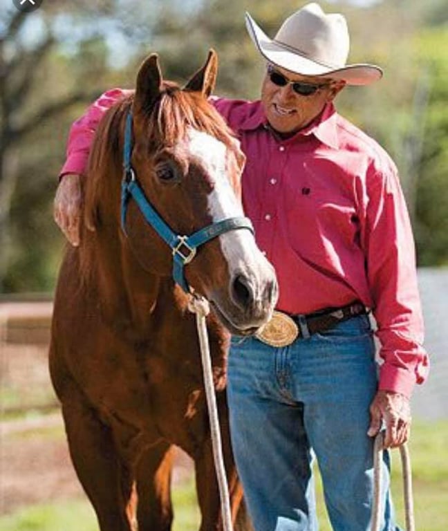 Ted Robinson with horse – NRCHA champion