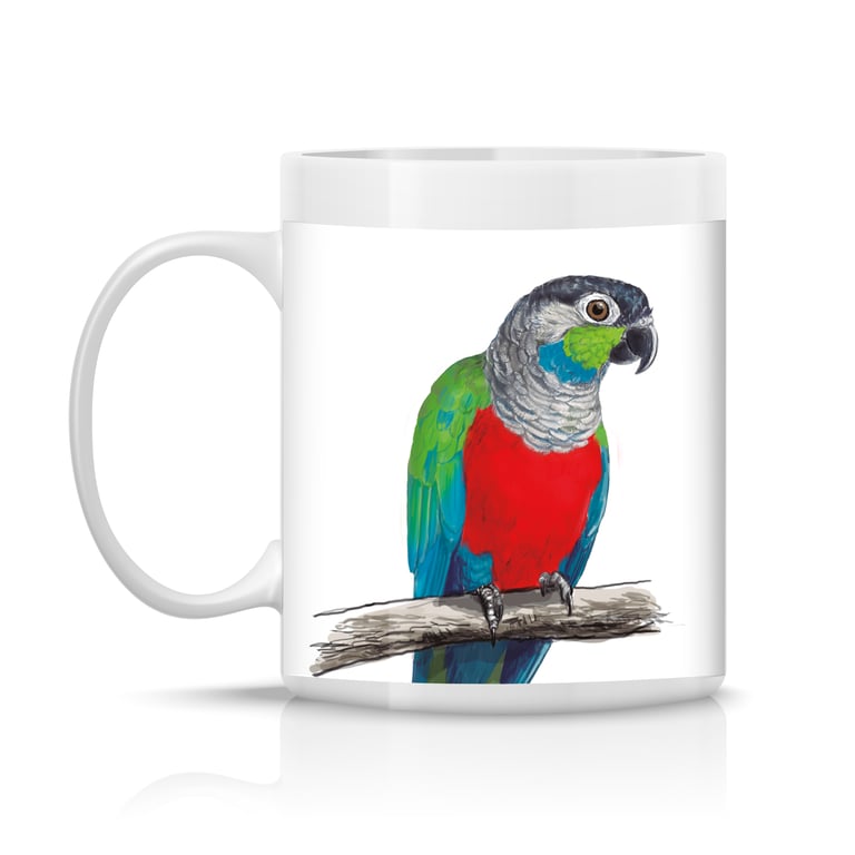 Merchandise Mug Crimson bellied conure