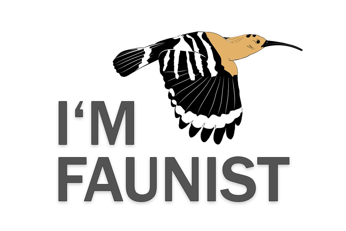 I'm faunist logo white background