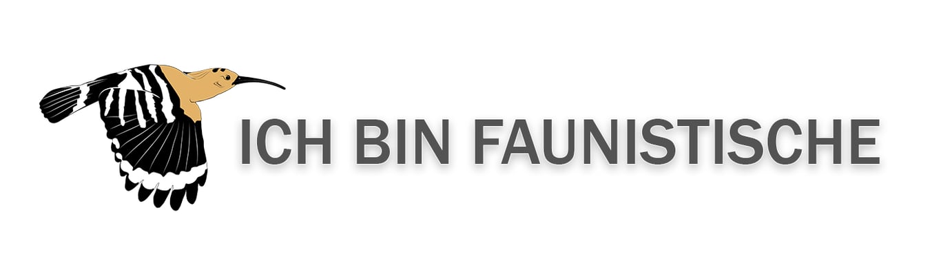 Logo Ich bin ein Faunist, weißer Hintergrund