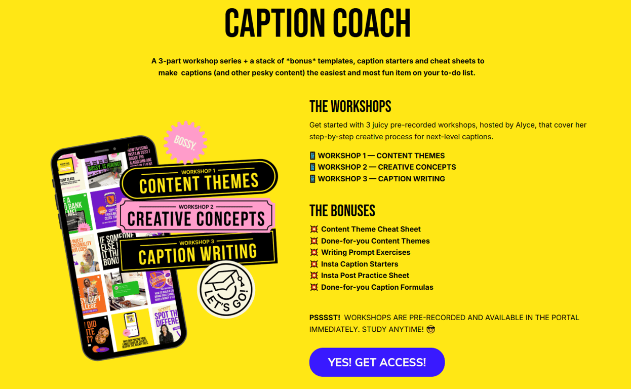 caption-coach-workshop-curriculum-content-themes-creative-concepts-writing-bonuses