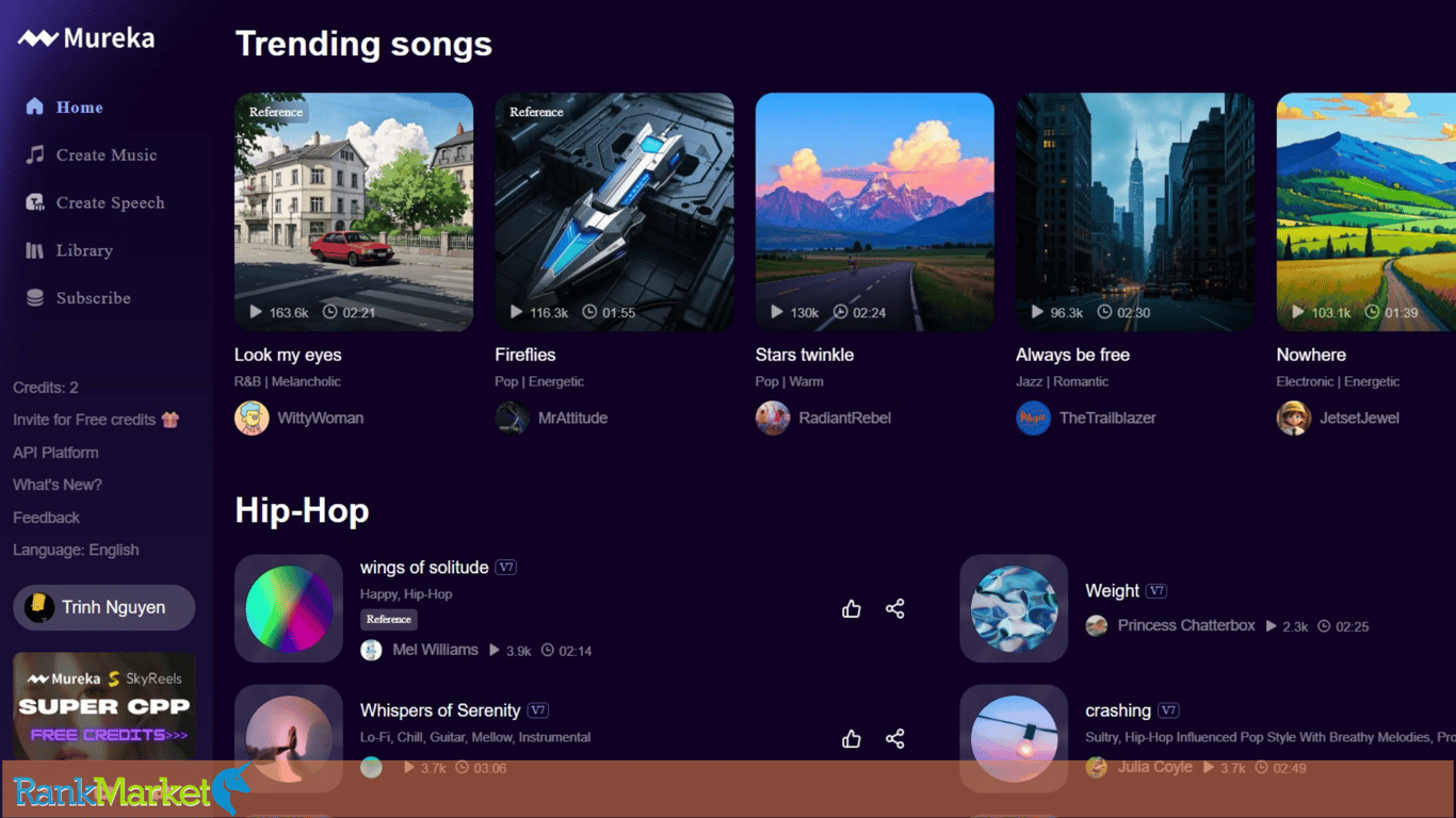 Mureka Ai Homepage