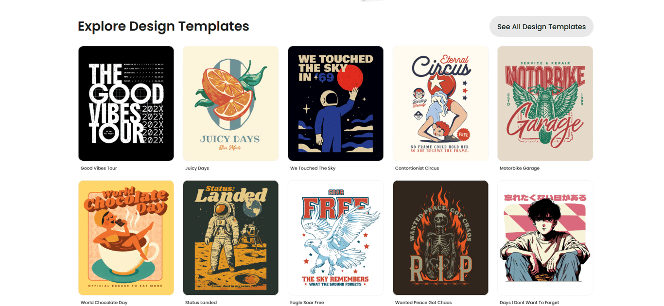 Vexels design asset library displaying thousands of vector templates, illustrations, icons and POD graphics