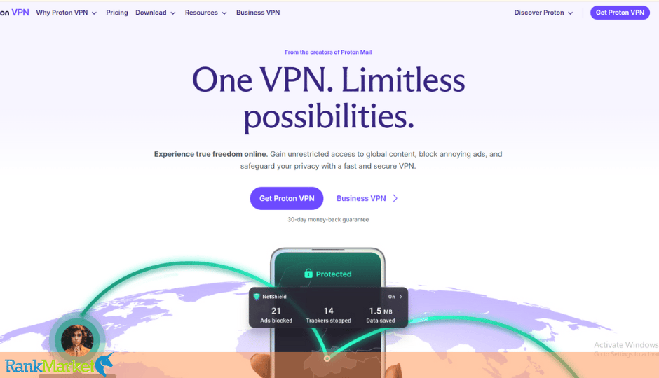 Proton Vpn App Interface.