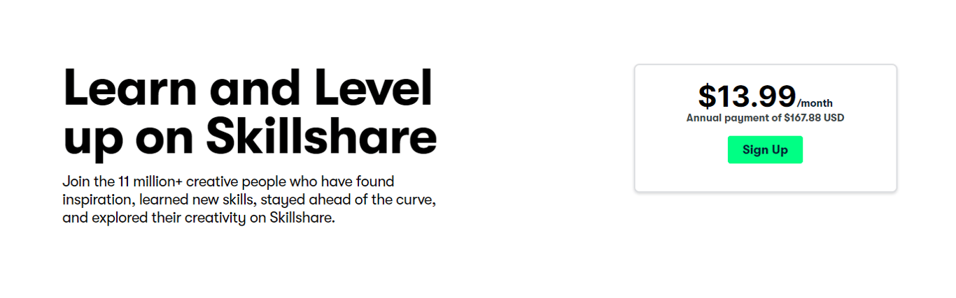 SkillShare pricing