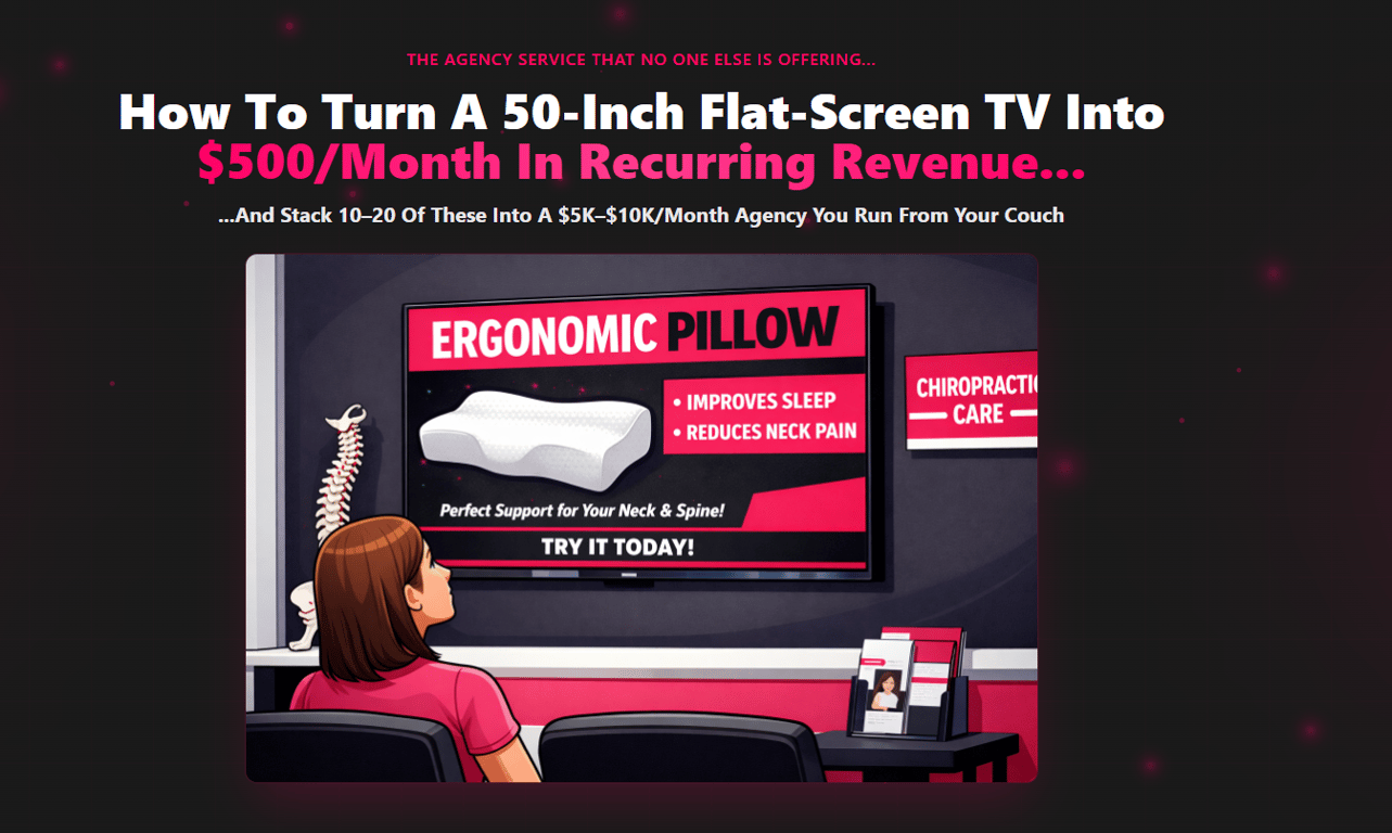 Digital Display Business Model turning TVs into recurring revenue agency