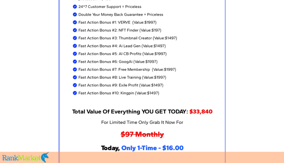 Infinite Suite Pricing