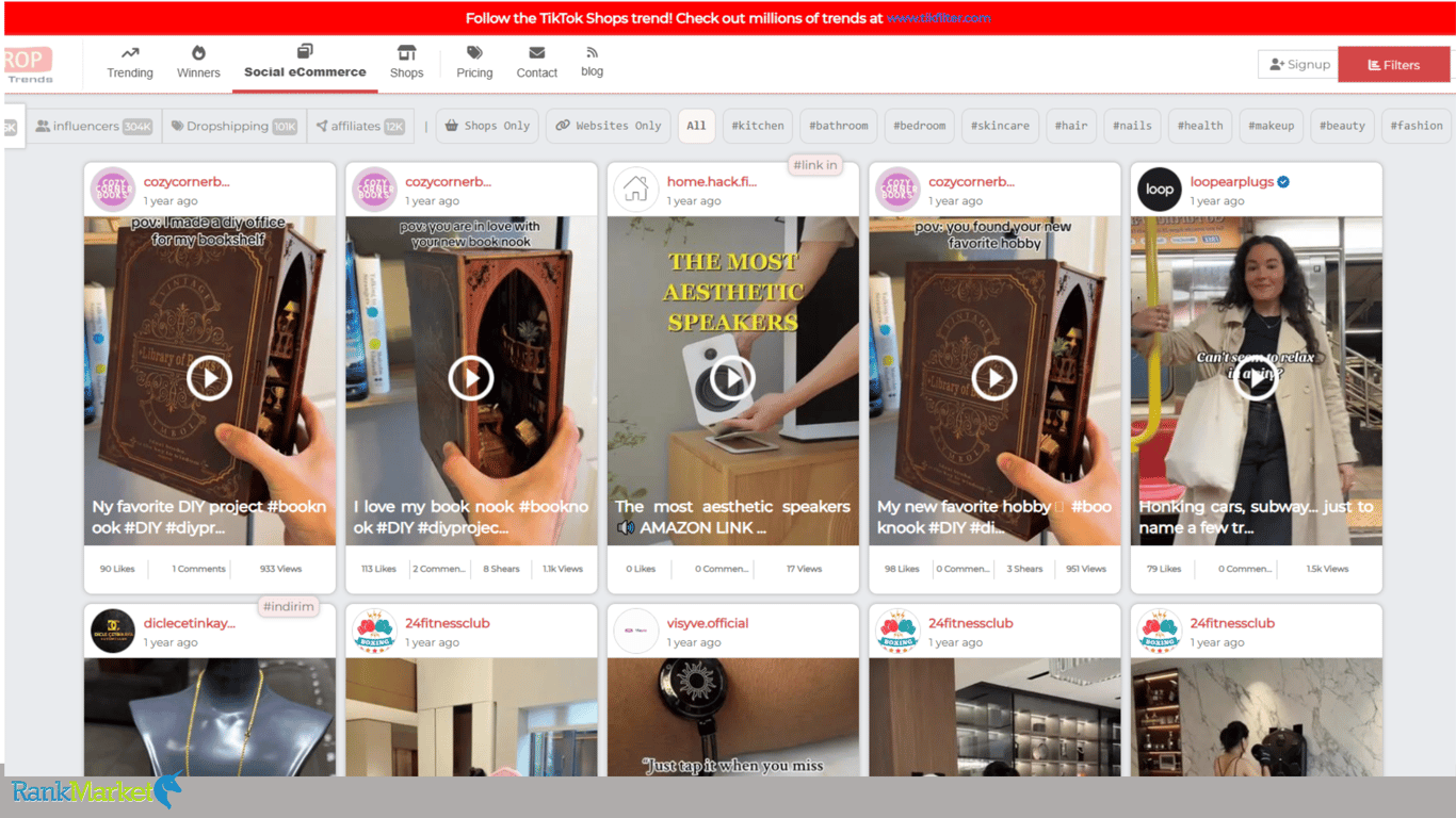 Main-Interface-Droptrends-Homepage-Dashboard