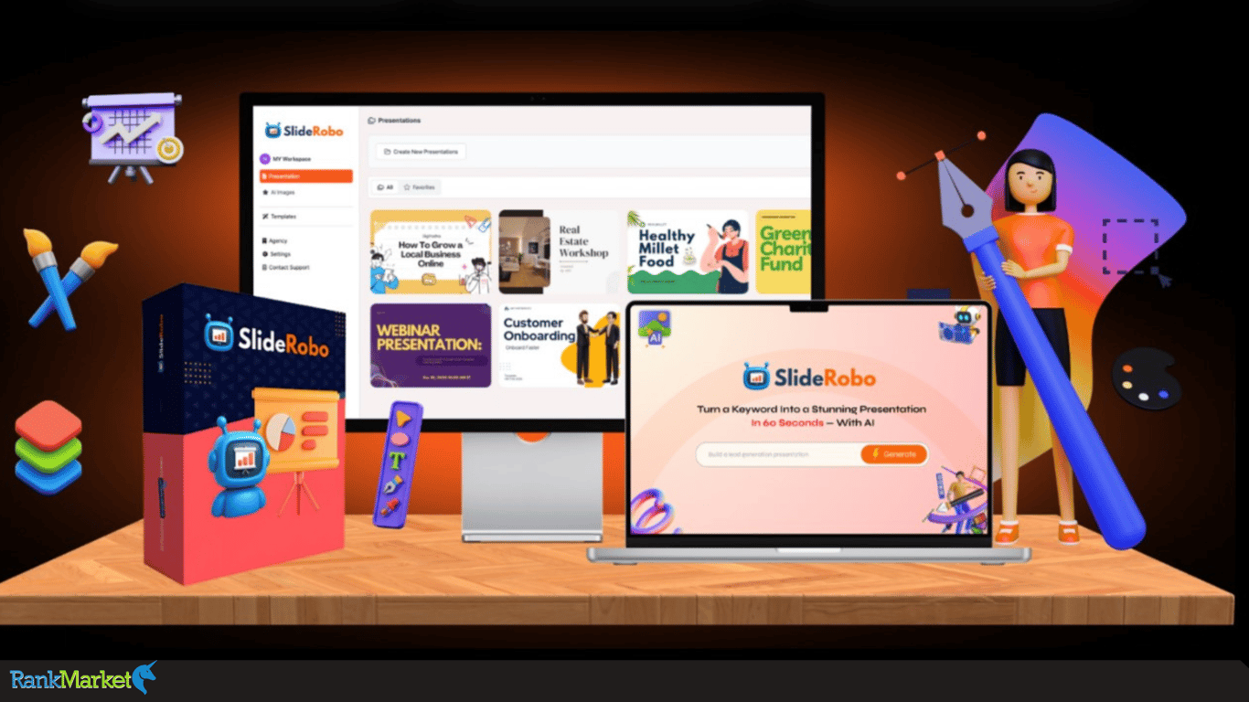  Sliderobo Dashboard Interface For Creating Ai-Powered Presentations