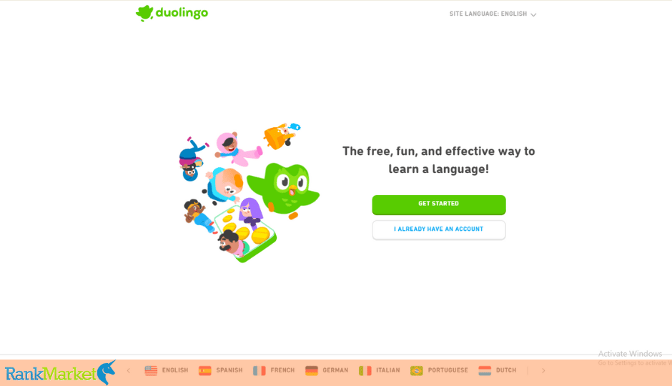 Duolingo Homepage