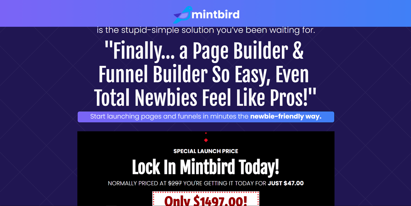 MintBird homepage