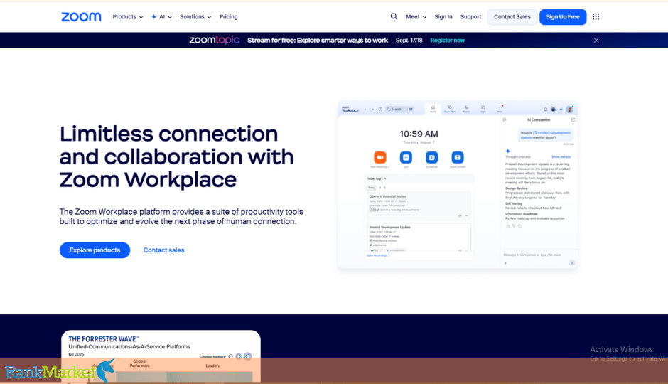 Zoom Pro Homepage