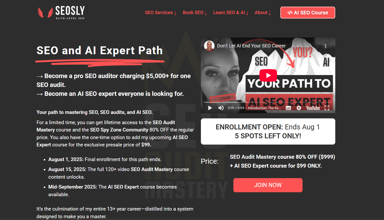 SEO-Audit-Mastery-homepage-course-overview-technical-SEO-training
