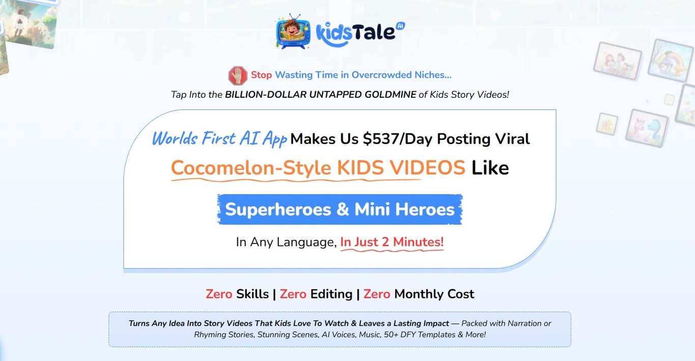 KidsTale AI Homepage