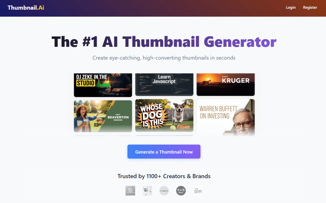 thumbnail-ai-homepage-banner-featuring-the-number-one-ai-thumbnail-generator-with-eye-catching-design-templates