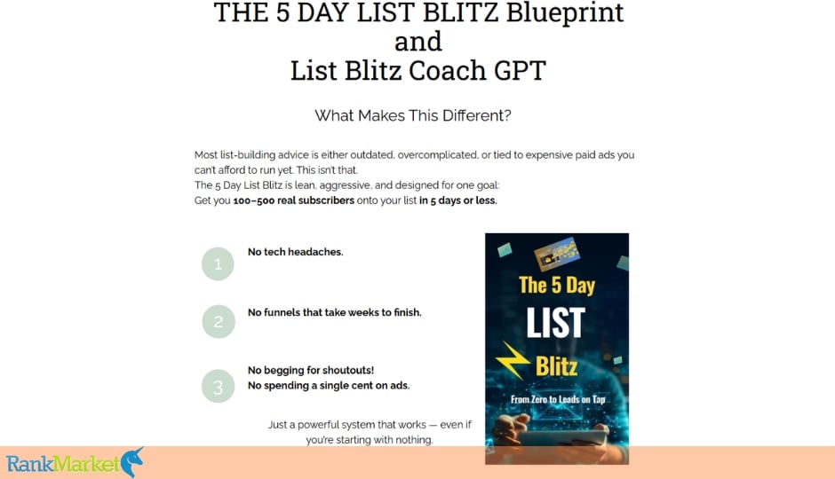 The 5 Day List Blitz + Otos
