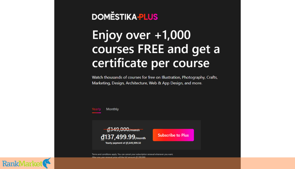 Domestika Pricing