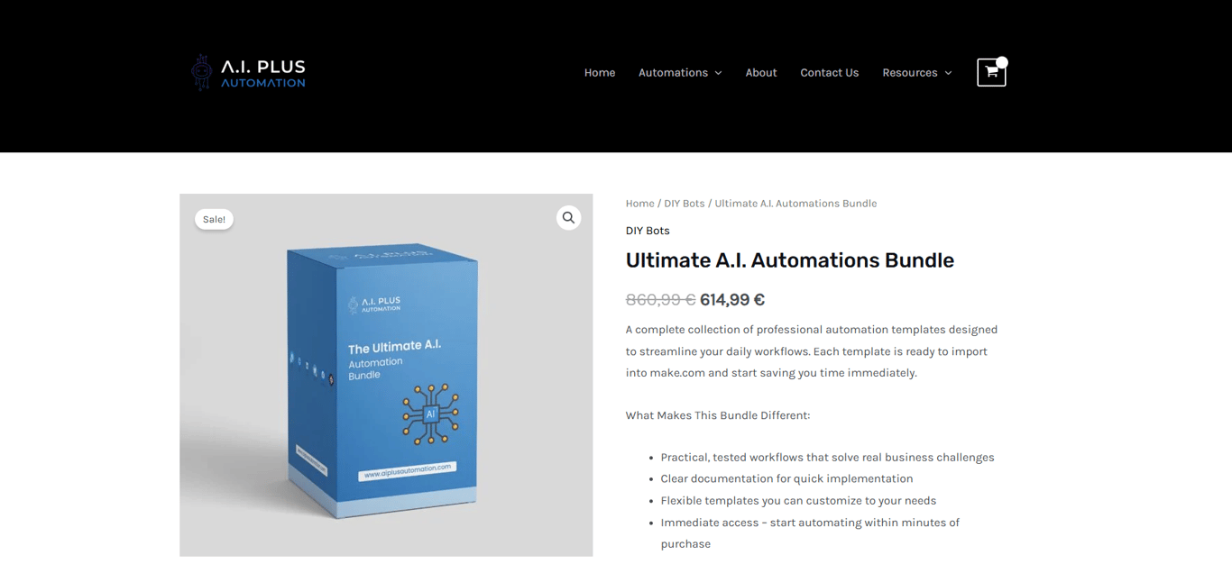 Anthony-Lee-The-Ultimate-AI-Automation-Bundle-course-homepage-modern-clean-interface