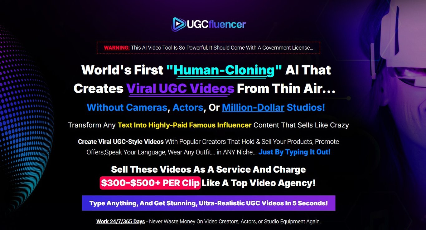 UGCfluencer Homepage