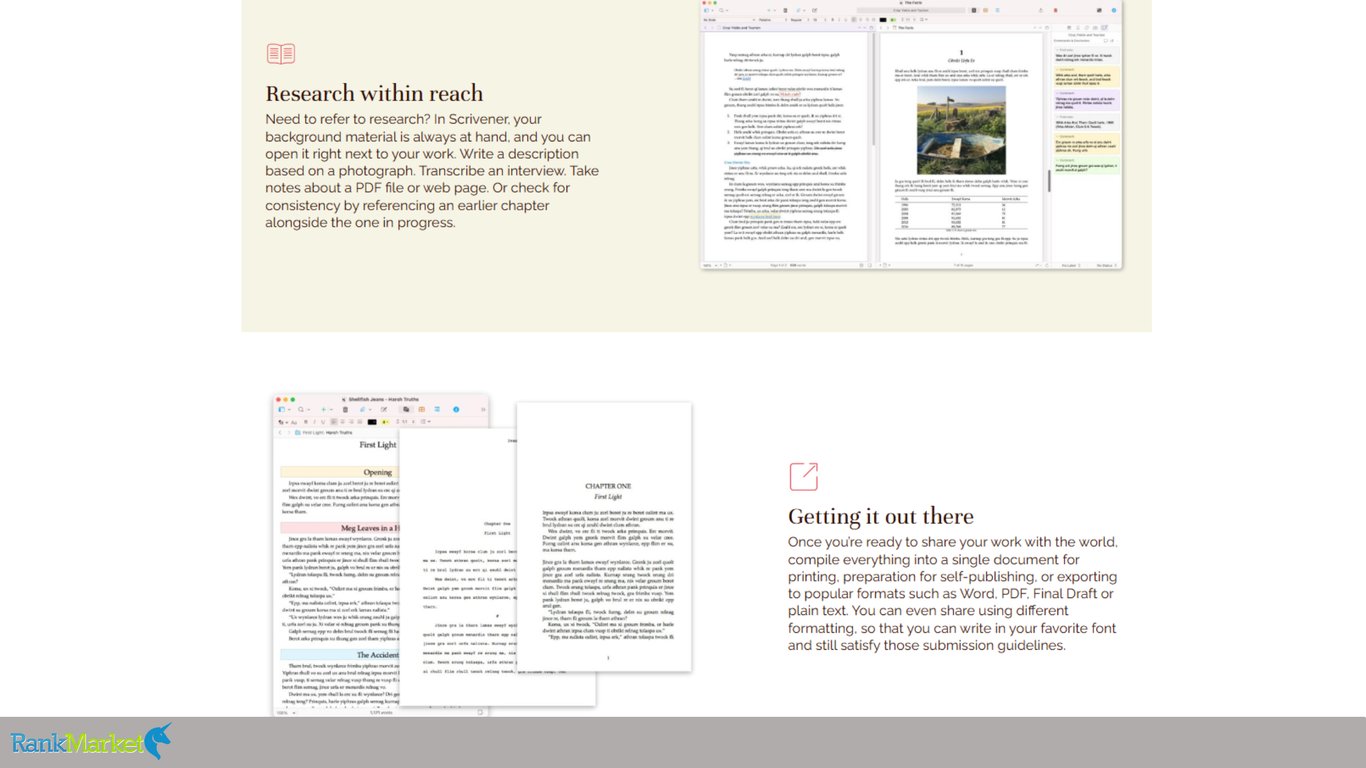 Split-Screen-Interface-With-Reference-Photos-Beside-Text-And-Multi-Format-Document-Export-Spreads