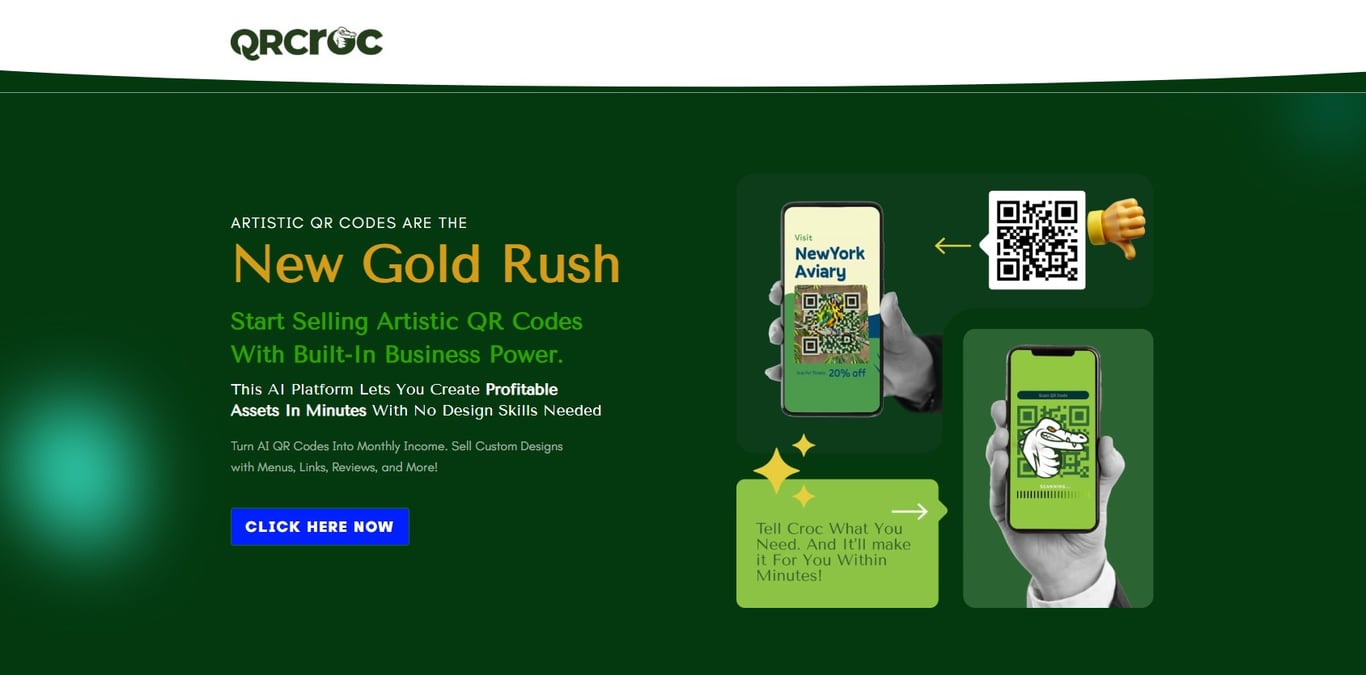 QR Croc Homepage