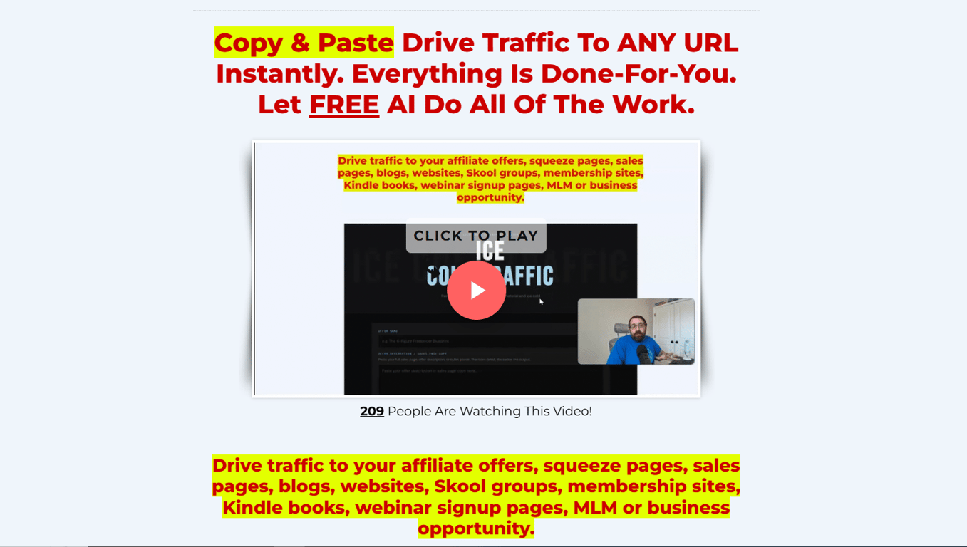 ice-cold-traffic-lifetime-home-page-unlimited-traffic-system-sales-funnel-blueprint-passive-income