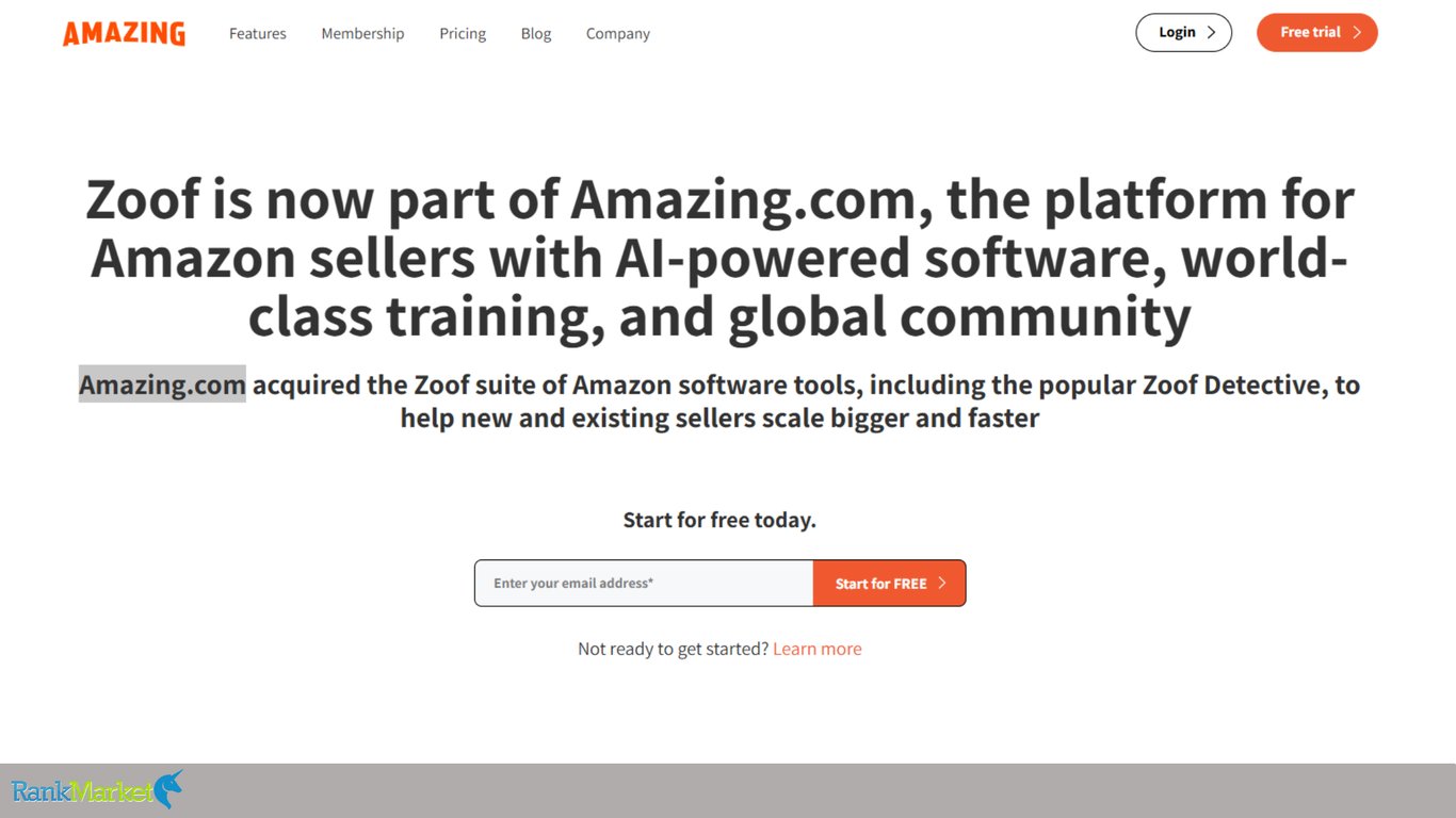 Amazing-Com-Homepage-Announcing-The-Acquisition-Of-Zoof-Software-Tools-For-Amazon-Sellers-With-Email-Sign-Up-Box